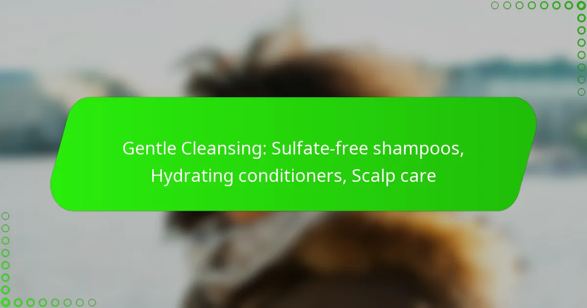 Gentle Cleansing: Sulfate-free shampoos, Hydrating conditioners, Scalp care