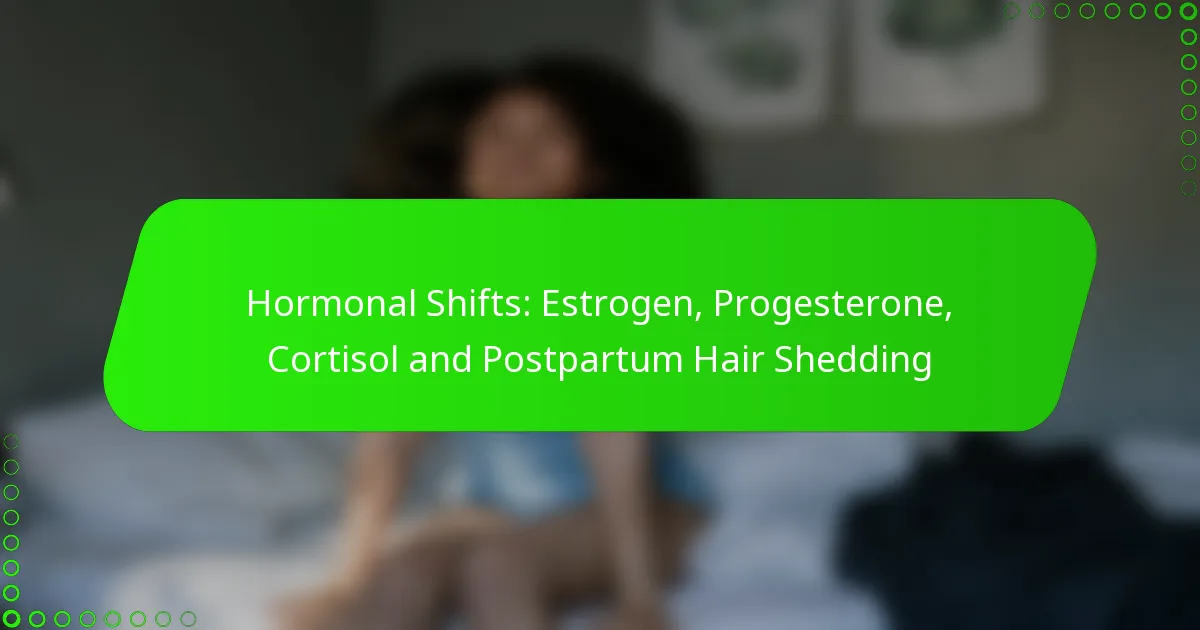 Hormonal Shifts: Estrogen, Progesterone, Cortisol and Postpartum Hair Shedding